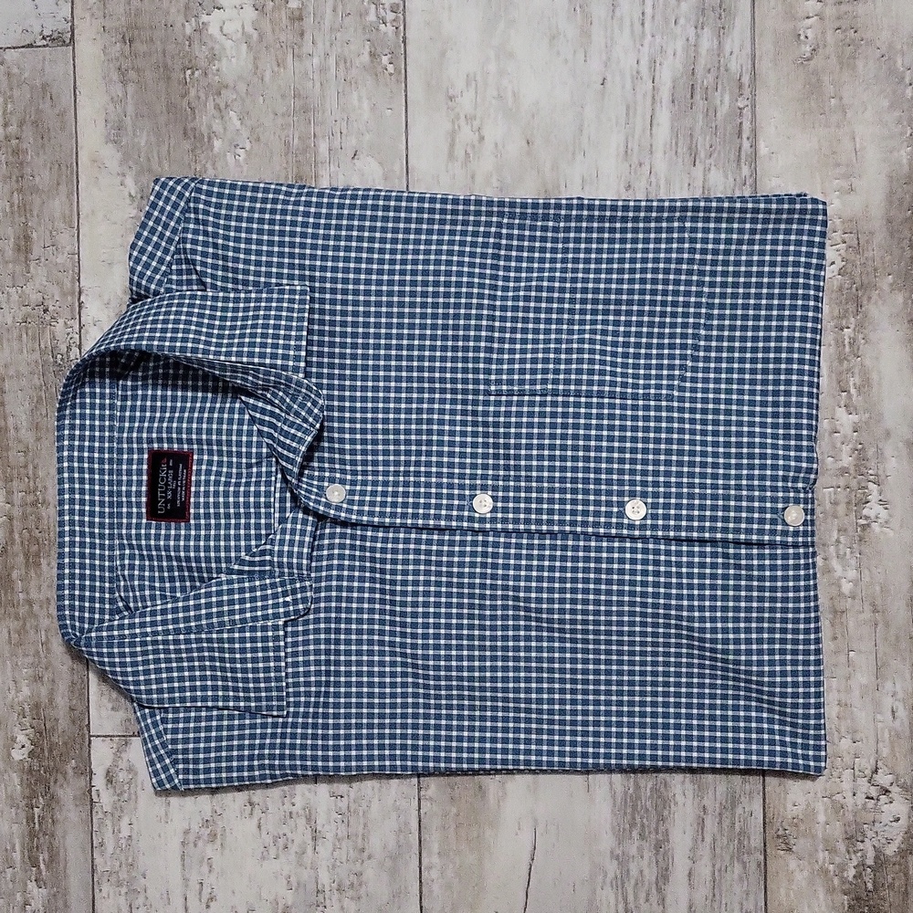 Untuckit Peterson Casual Button Down Plaid Shirt